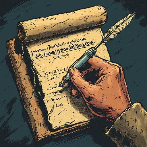 A screenshot request carefully written upon a scroll